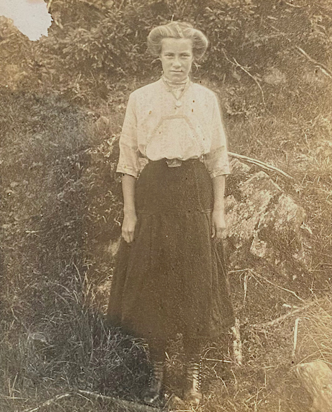Woman standing in field