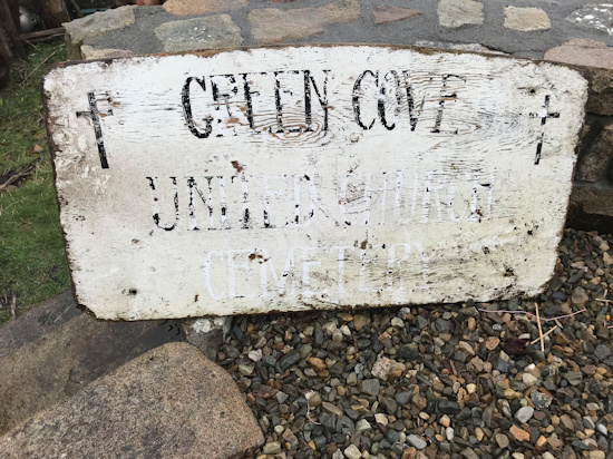 Green Cove Cemetery Sign