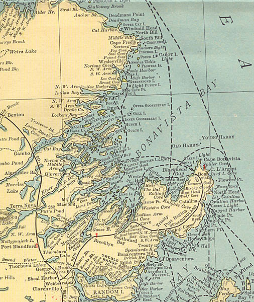 Bonavista Bay - 1912 Map