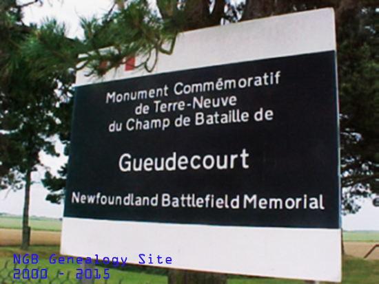 Entrance to Gueudecourt